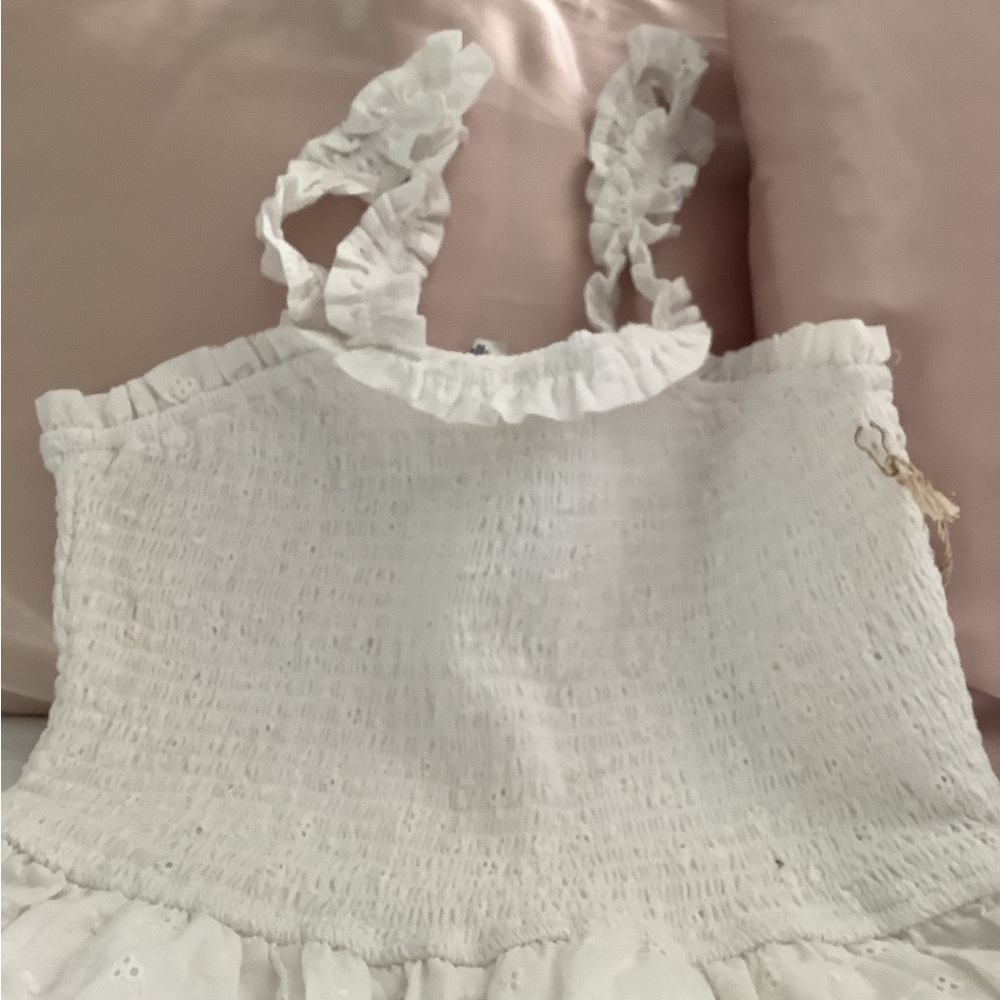 (NWT)White Sleeveless Jumpsuit - Picture 7 of 9
